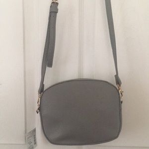 Simple Everyday Use Grey Crossbody Bag